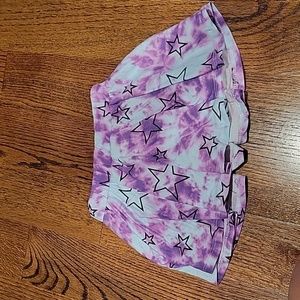 New girls size 5 tie dye stars skort